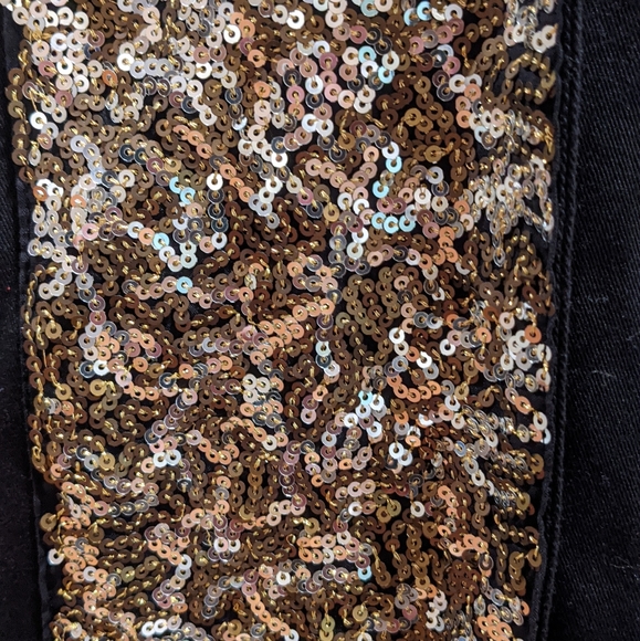 INC Black Sequins Embellished Trench Coat - Picture 9 of 9